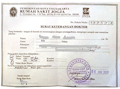 Contoh Surat Keterangan Dokter Yogyakarta Contoh Surat